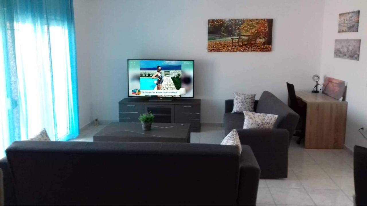 Seaside Villa For 6 People - Alykes Beach Dhimini Buitenkant foto